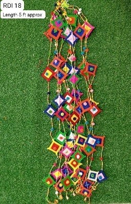 Decorative Hanging Lari – Multicolor Festive Wall & Door Decoration